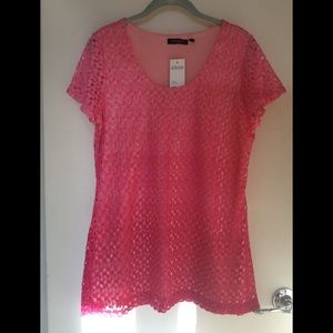 Notations Lace Ombre Top